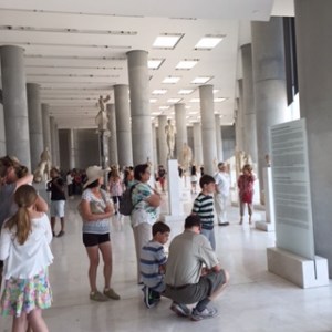 The amazing Acropolis Museum in full swing