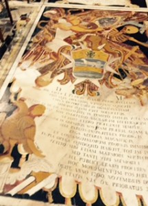 Crusader famous knights of  St John's Hospitalers buried in the floor of the Co-Cathedral and covered with stunning ceramic tiles of the highest quality.