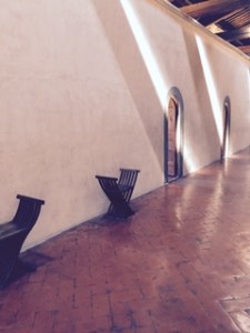 corridors with over 30 cells for Dominican monks in the Convent of St Marco Florence. Each cell has a New Testament fresco by Fra Angelico