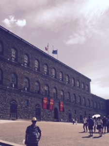 Intimidating and severe Pitti Palace Florence