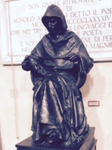 sculpture of Savaronola, Florence's brave and highly successful reformer until overpowered and burnt at the stake by his opponents