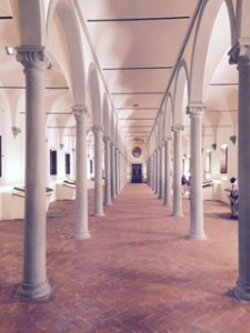 impressive library of illuminated manuscripts in the library of San Marco Convent Florence