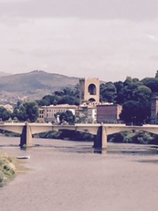 View from the Ponte Vecchio ..surely the world's most photographed view from a bridge!