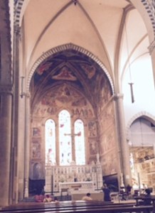 Sanctuary of St Maria Novella church Florence