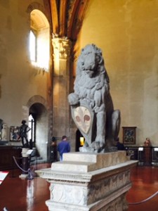 Donatello's lion statue in the Bargello (No Michelangelo photos because of pressure from staff!)