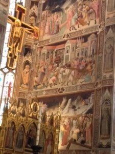 Frescoes in Sanctuary of Santa Croce church