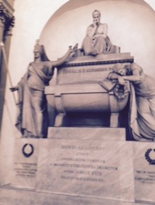Machiavelli's tomb in Santa Croce church Florence