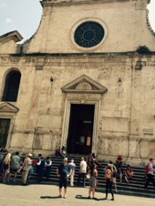 External view of St Maria del Popolo Renaissance Church