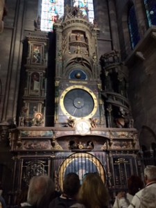 This is certainly the largest clock I have ever seen; we saw it in action..it makes our cuckoo clock seem completely irrelevant