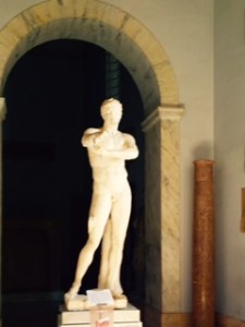 The Apollo Belvedere ..out of favour today because of his alleged lack of personality but still the epitome of classical grace and elegance for me