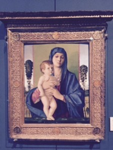 Accademia: Giovani Bellini: Madonna and Child..we have seen so many but this one had a special appeal to us.