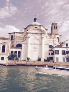 The final Venice church to be seen from the Grand Canal as we approached the station. Soon after this photo was taken a major drama occurred as a passenger lost his bag overboard whilst taking a photo; I believe he retrieved the bag, not sure in what condition