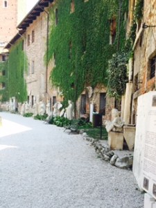 Teatro Olimpico external view; Palladio's last building in Vicenza and a triumph of tromp l'leil design