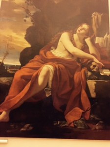Vote's painting of the Penitent Magdalene, in the Berberini Gallery Rome