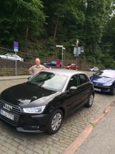 Our new diesel MANUAL Audi which will enable Richard to cause even more chaos on European roads.