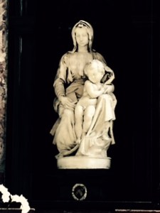 Michelangelo's  "Madonna and Child" in Onze-Lievere Vrouwekerk in  Bruges