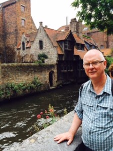 A very early C15th house sitting beside one of Bruges' wonderful canals