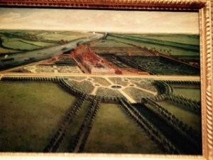 Amazing early painting of Hampton Court prior to the suburbs!
