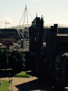 Another view of the Castle house and Millennium stadium