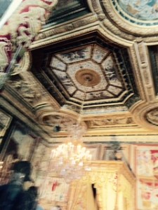 Painted and sculptured ceilings to match the best of Italian Renaissance palaces