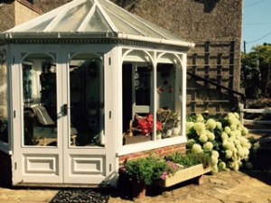 Wonderful sunroom at Forge House Frinsted