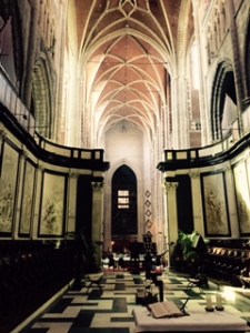 St Bavo's Cathedral in Ghent. Late Renaissance Gothic and in this photo looking quite traditional