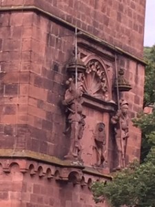 Wall detail of Heidelberg Castle