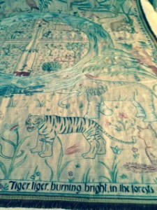 Another section of the Cot quilt at Kelmscott Manor