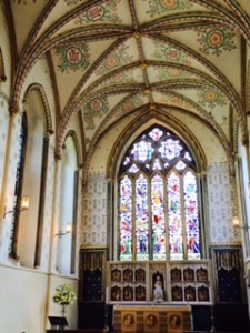 1280 Lady Chapel with unusual painted ceiling