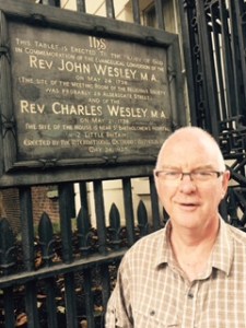 Aldersgate St in London where he are living for five days. Here John Wesley was converted and thus began the ministry and mission of one of God's most faithful and committed servants. Here also his brother Charles probably wrote some of the Christian faith's best loved hymns.