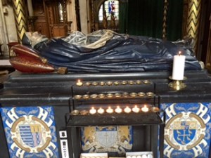 Tomb of Lancelot Andrews Bishop and Biblical Scholar who was part of the Westminster team who helped to create the King James Bible