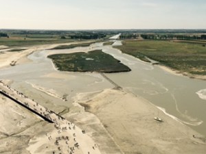View of causeway from the top ...the tide running out was quite strong and folk who tried to walk across the 