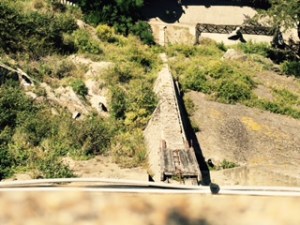 View straight down from the top..Richard with vertigo