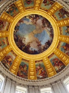 Amazing frescoes inside the dome of the Church of the Dome at Napoleon's tomb