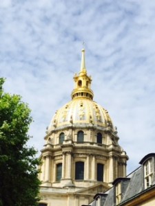The dome of the Church of the Dome above Napoleon's Tomb in the Hospital des Invalides
