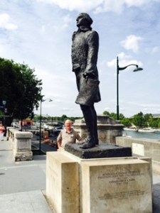 Statue of Thomas Jefferson,  Renaissance man and former US ambassador to France