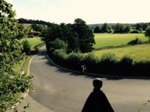 View from the top of the parterre garden over the surrounding countryside around Penhurst Place. The view from the battlements and upper storey would be superb.