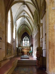 One of the few side chapels in St Albans Cathedral