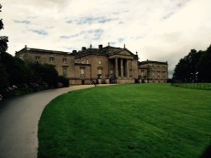 Stour head House on a grey day in Wiltshire