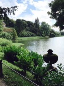 Stourhead House view of manmade lake