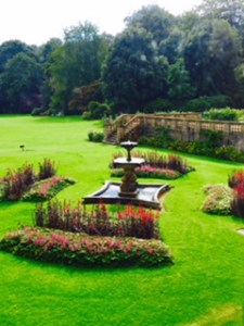 Stourhead House garden view from house