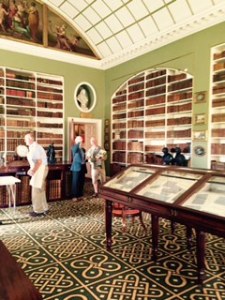 Stourhead House library with Wilton carpet made by the Wiltons of Wilton House fame!