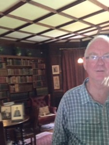 Wightwick Manor library full of books of poetry, lit cit and art history