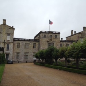 Wilton House, the Pemberley Estate with flag flying from the front