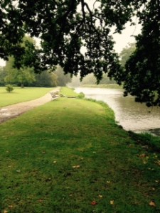 The Wylye River running through the gardens of Wilton House