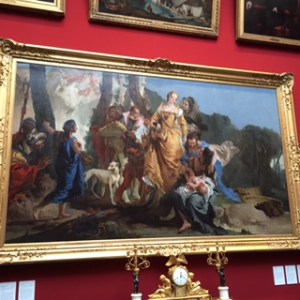 Tiepolo: The Finding of Moses, almost humorous in his use of contemporary comic faces known to some.