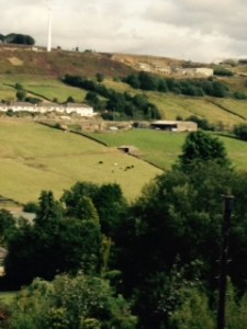 View of the Yorkshire dales from the Parsonage Hill of Haworth