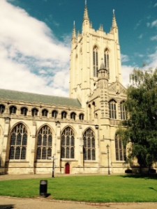 Bury St Edmunds Cathedral with its brand new (2005) 