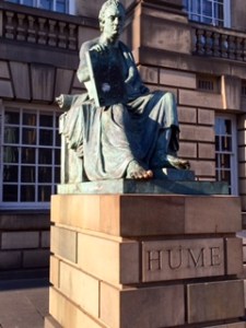 And here is John Knox's future opponent. David Hume was the darling of the C18th Enlightenment and his devastating critique of the intellectual basis of Christian faith has struggled to find adequate rebuttal even today. Hume was not aggressive towards Christianity as a person, apparently  being a charming, witty and very approachable person and not necessarily opposed to worship. But his modern day followers especially the new atheism still rely on his arguments. Scotland has produced so many intellectual giants in many areas..Economics, theology and especially philosophy.  I personally value James Denney's writing about the Cross as much as any book I own.  Three cheers for Scotland and their thinkers..they keep us honest!