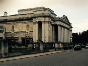 Palladian exterior of the Fitzwilliam Gallery and Museum in Cambridge